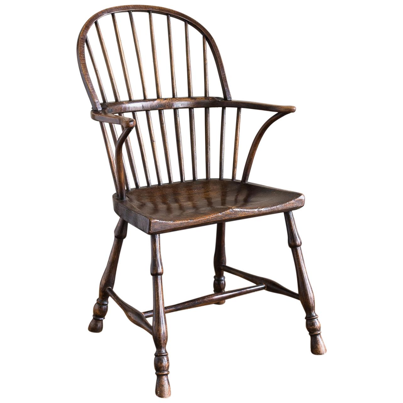 Windsor-Stuhl aus georgianischer Ulme