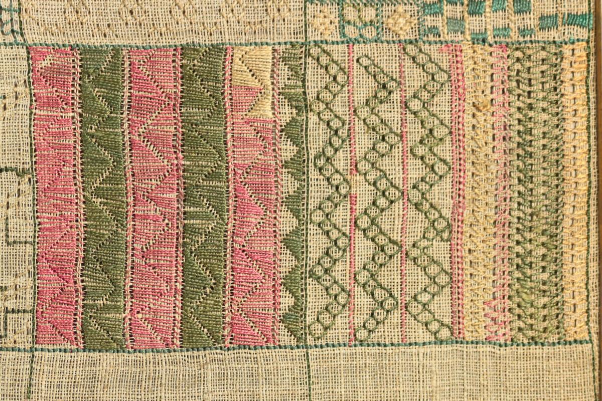 Georgian Embroidered Darning Sampler, circa 1797 4
