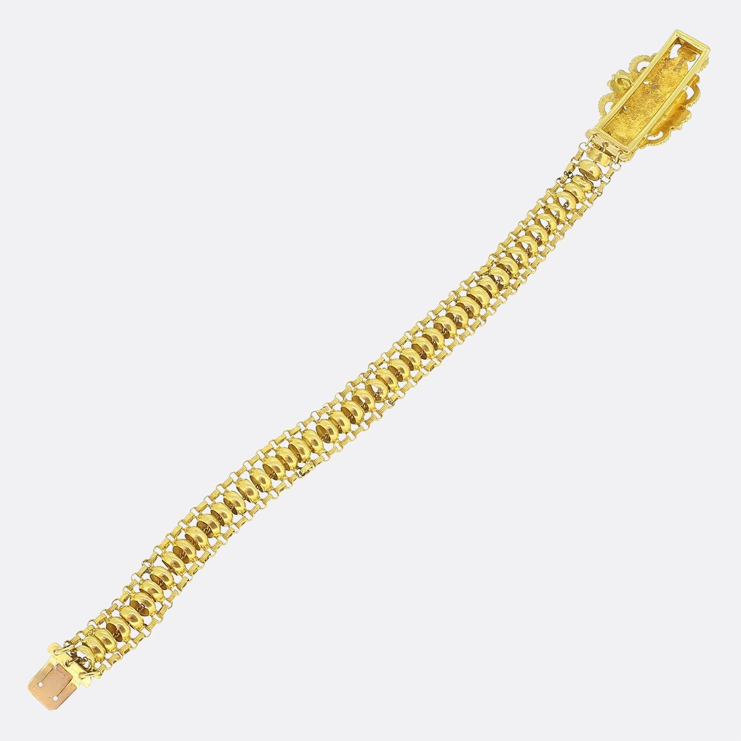 Georgisches Smaragd-Perlen-Rubin-Armband im Zustand „Gut“ im Angebot in London, GB