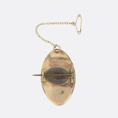 Georgian Enamelled Mourning Brooch