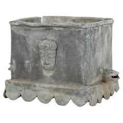 Antique Georgian English Lead Planter