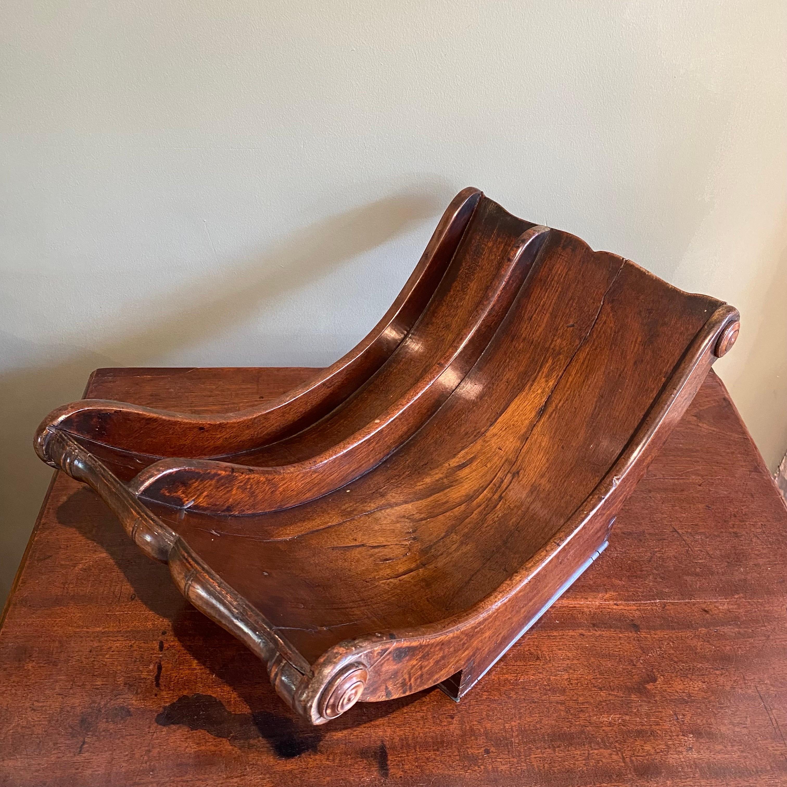 British Georgian English Mahogany Cheese Coaster
