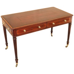 Georgian English Mahogany Library Writing Table