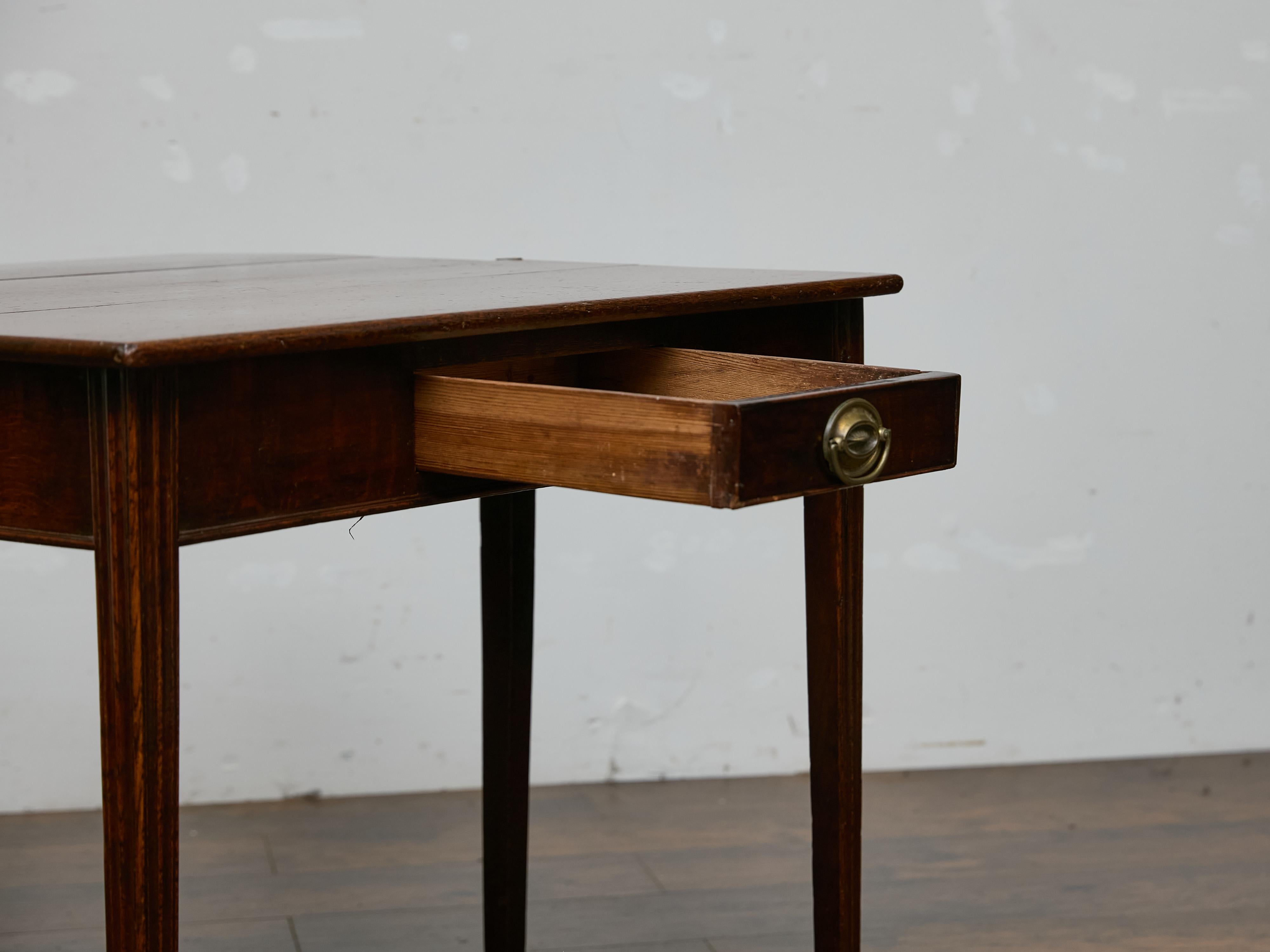 Table géorgienne en Oak Oak, Circa 1800 - Bureau ancien polyvalent en vente 1