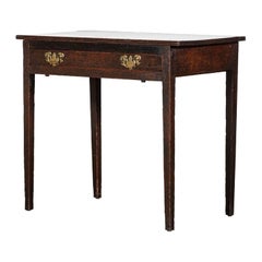 Table d'appoint en chêne anglais de style géorgien