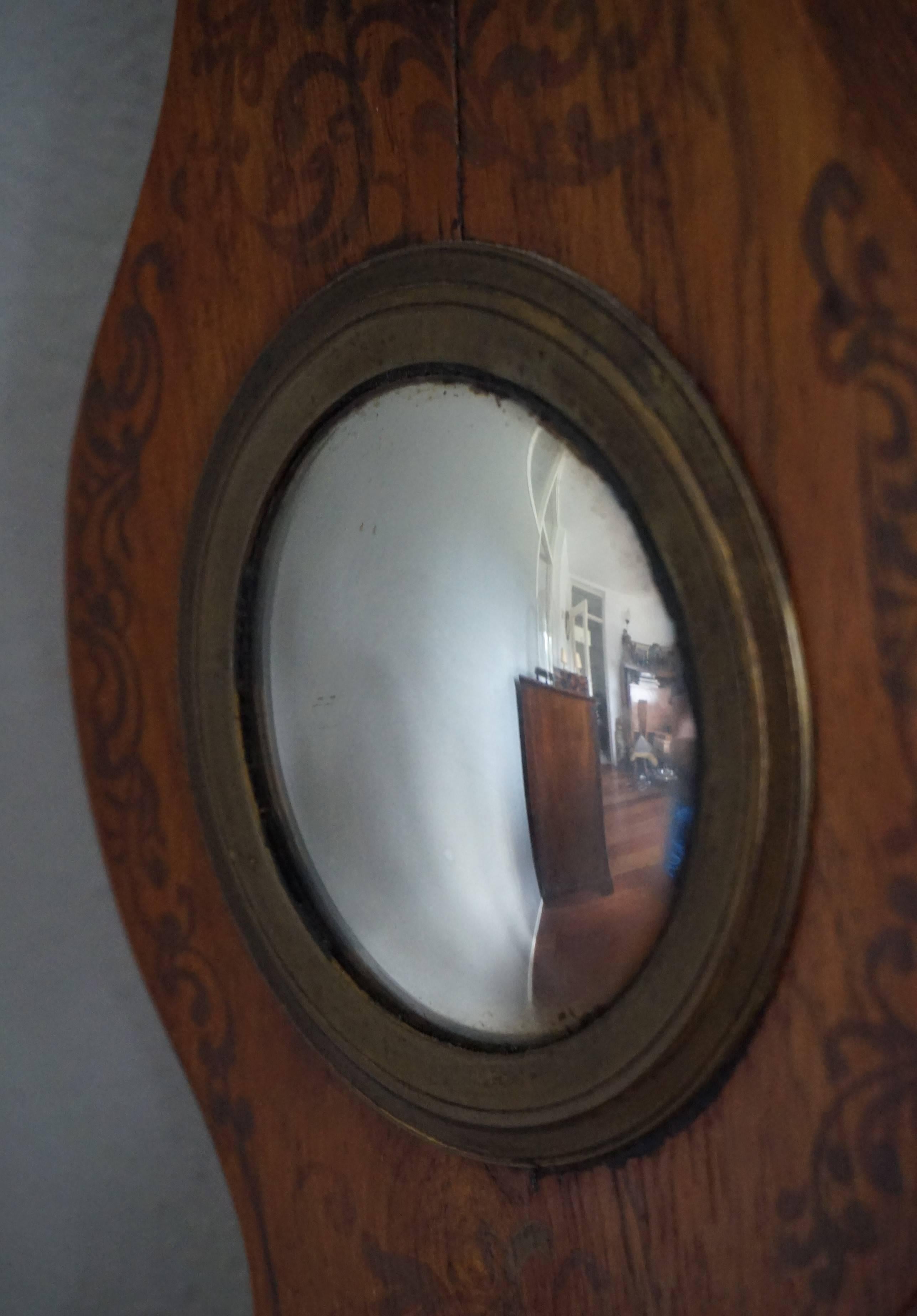 Georgian English Rosewood Wheel Barometer and Thermometer, circa 1800 3