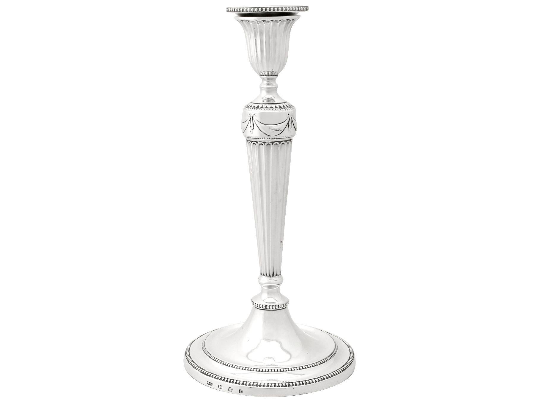 sterling silver candle holders