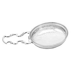 Antique Georgian English Sterling Silver Lemon Strainer