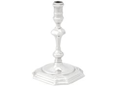 Antique Georgian English Sterling Silver Taperstick