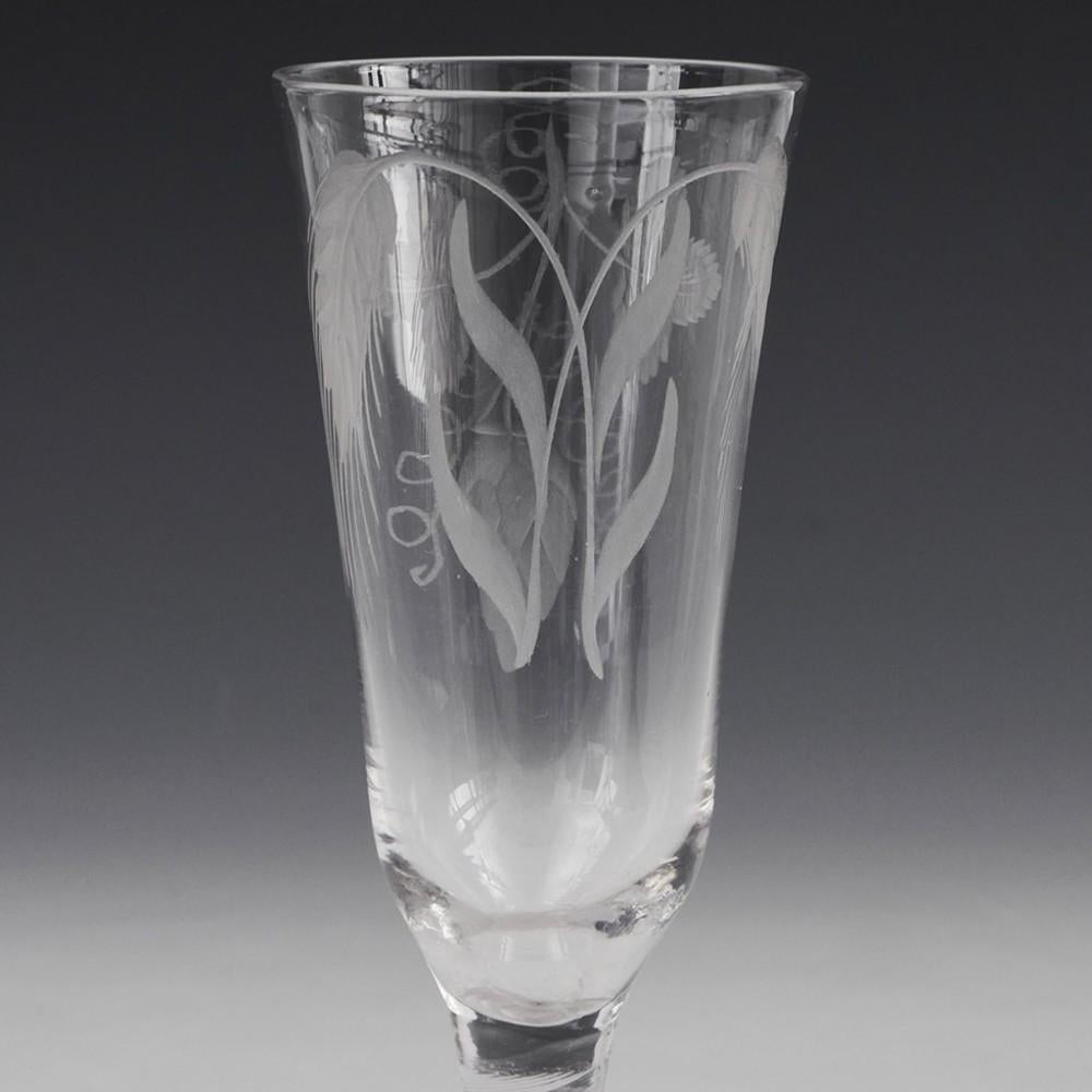 Baumwoll-Twist- Ale-Glas um 1760 (Britisch) im Angebot