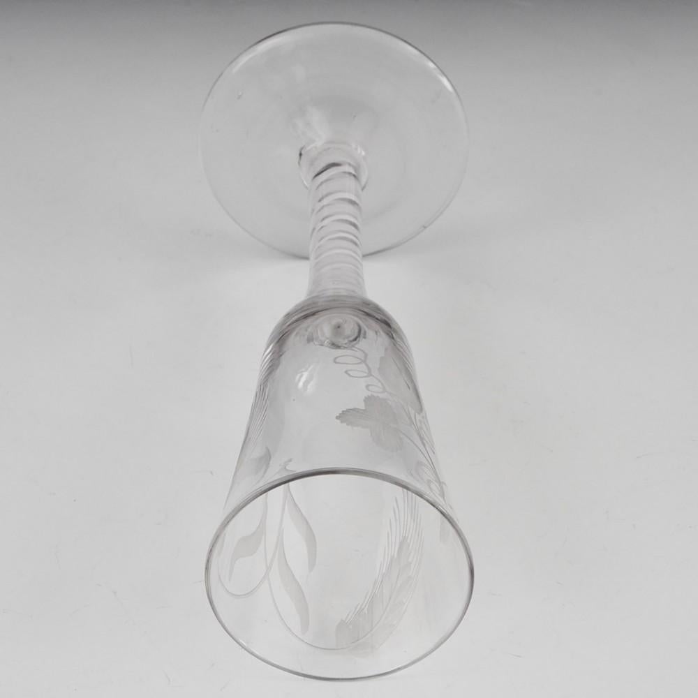 Baumwoll-Twist- Ale-Glas um 1760 im Angebot 2