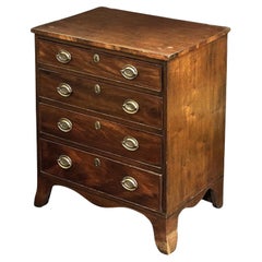 Georgian Era Small Cabinet Chest of Drawers of Mahogany from England