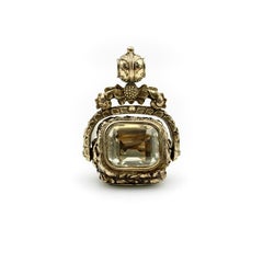 Georgian Extra Large Gold-Cased Spinner Fob