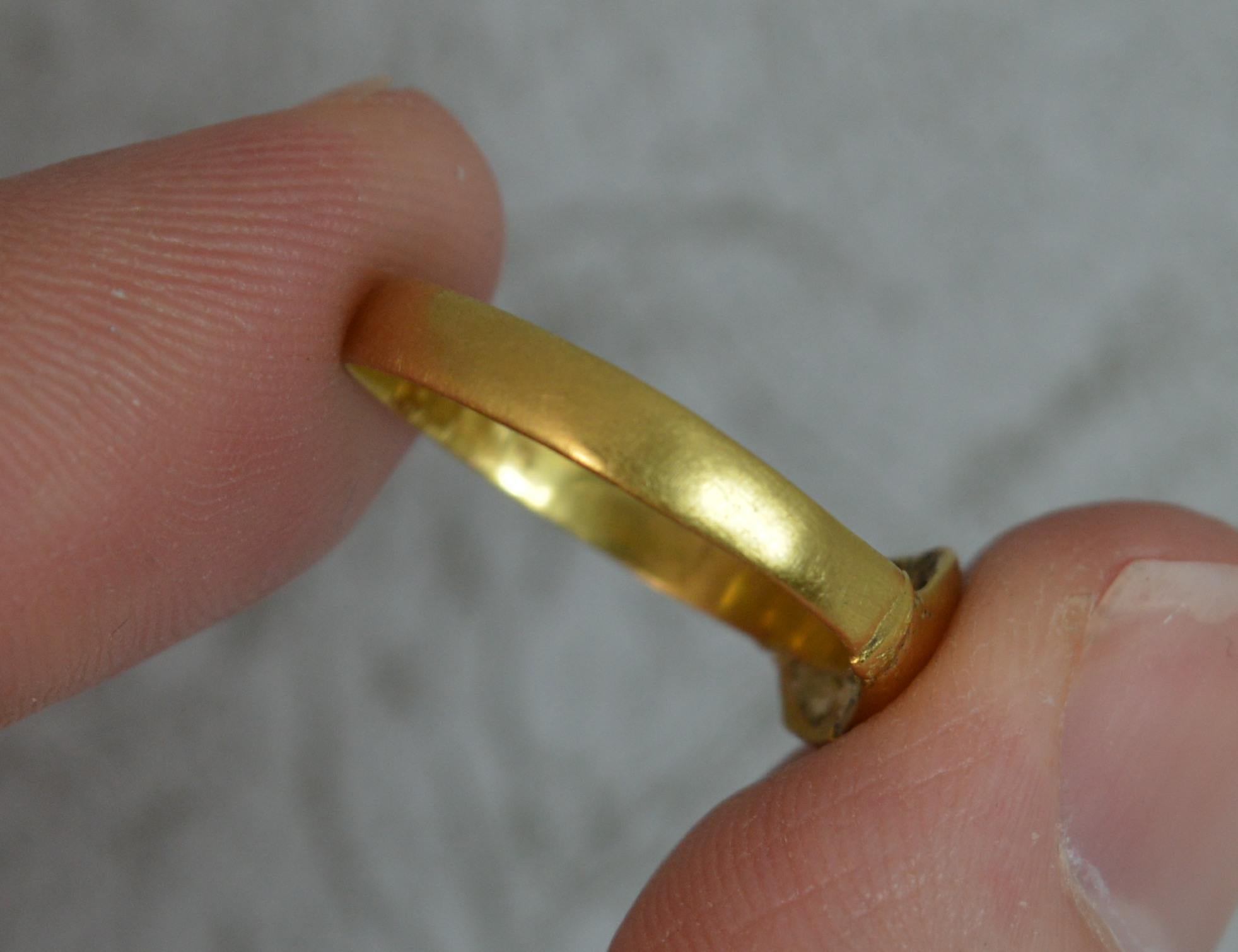 Georgian Fede Handholding Faith Ring in 18 Carat Yellow Gold 2