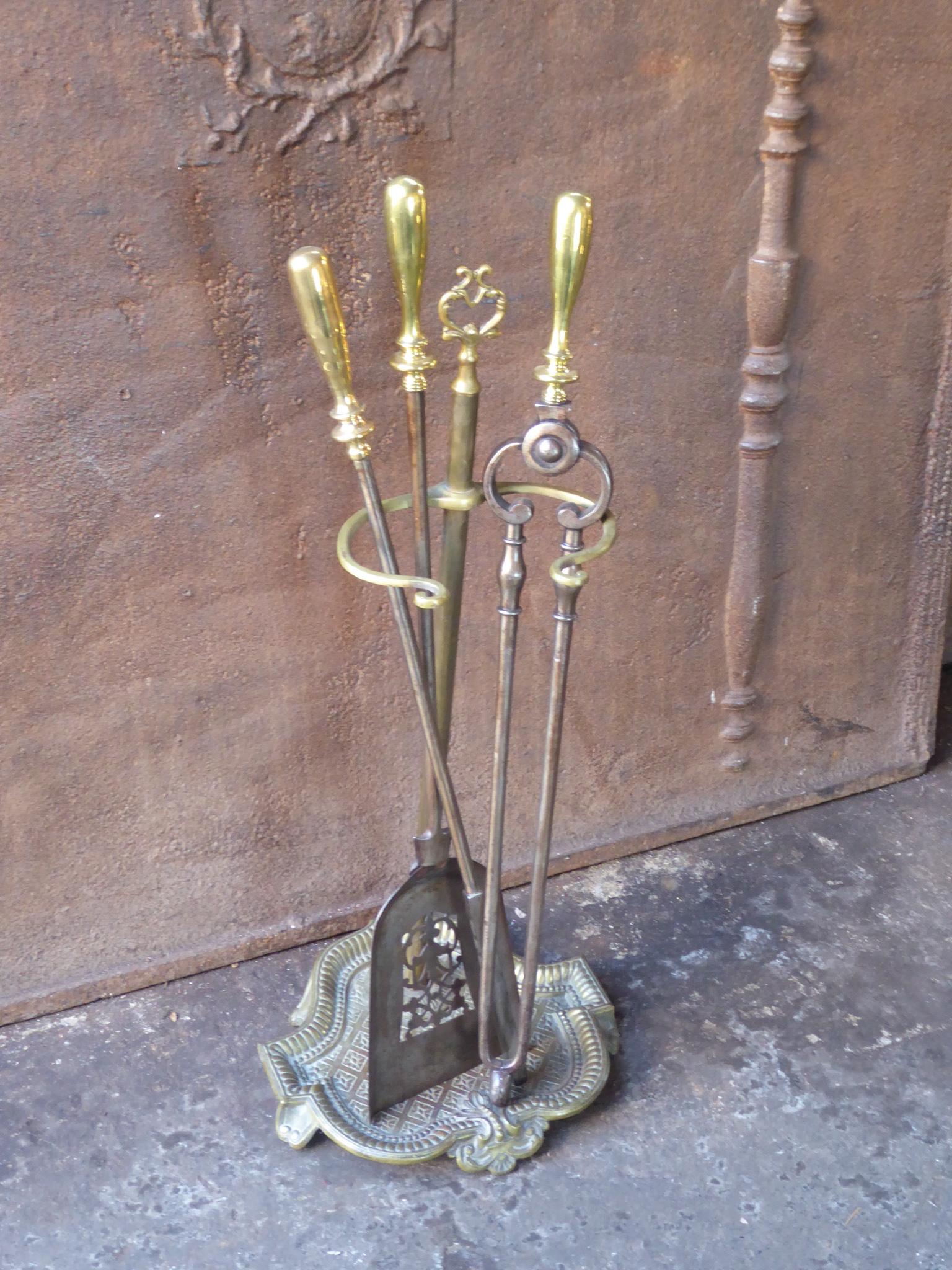 Georgian Fire Irons or Fireplace Tool Set, 18th-19th Century For Sale 1