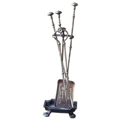 Georgian Fire Irons or Fireplace Tool Set, 18th-19th Century