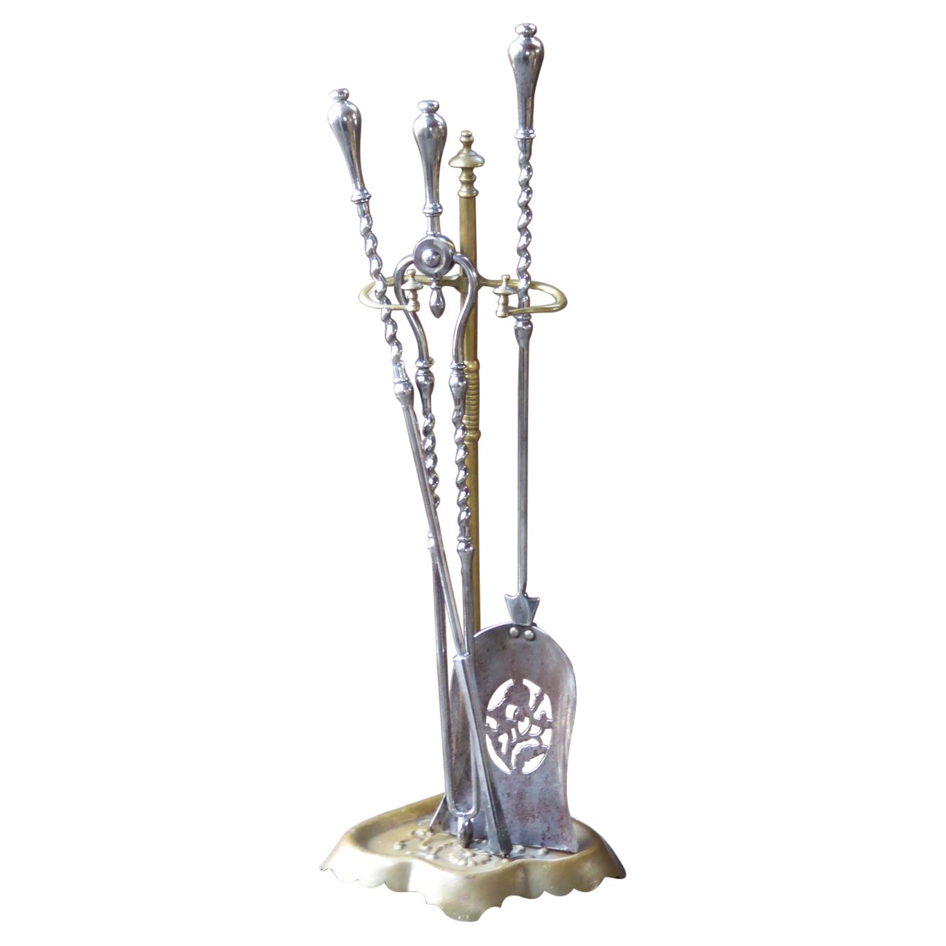 Georgian Fire Irons or Fireplace Tool Set, 18th-19th Century