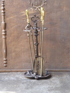 Georgian Fireplace Tool Set or Fire Irons, 18th-19th Century