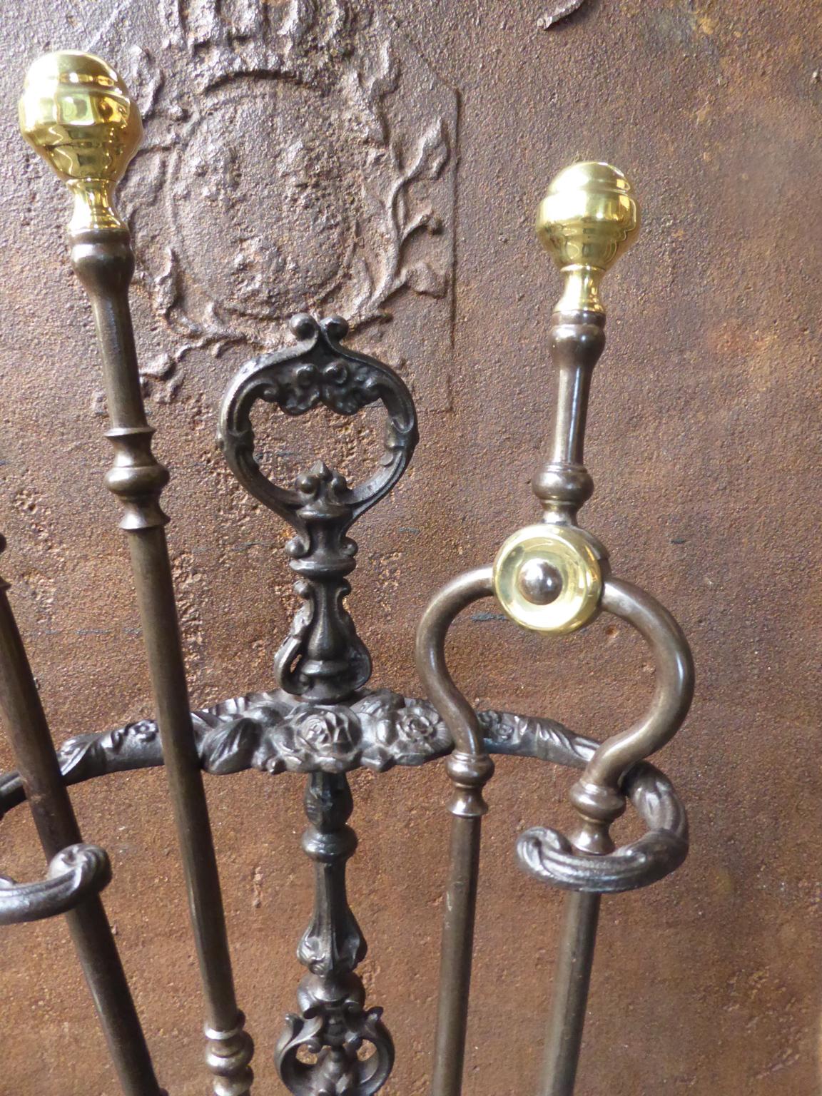 victorian fireplace tools