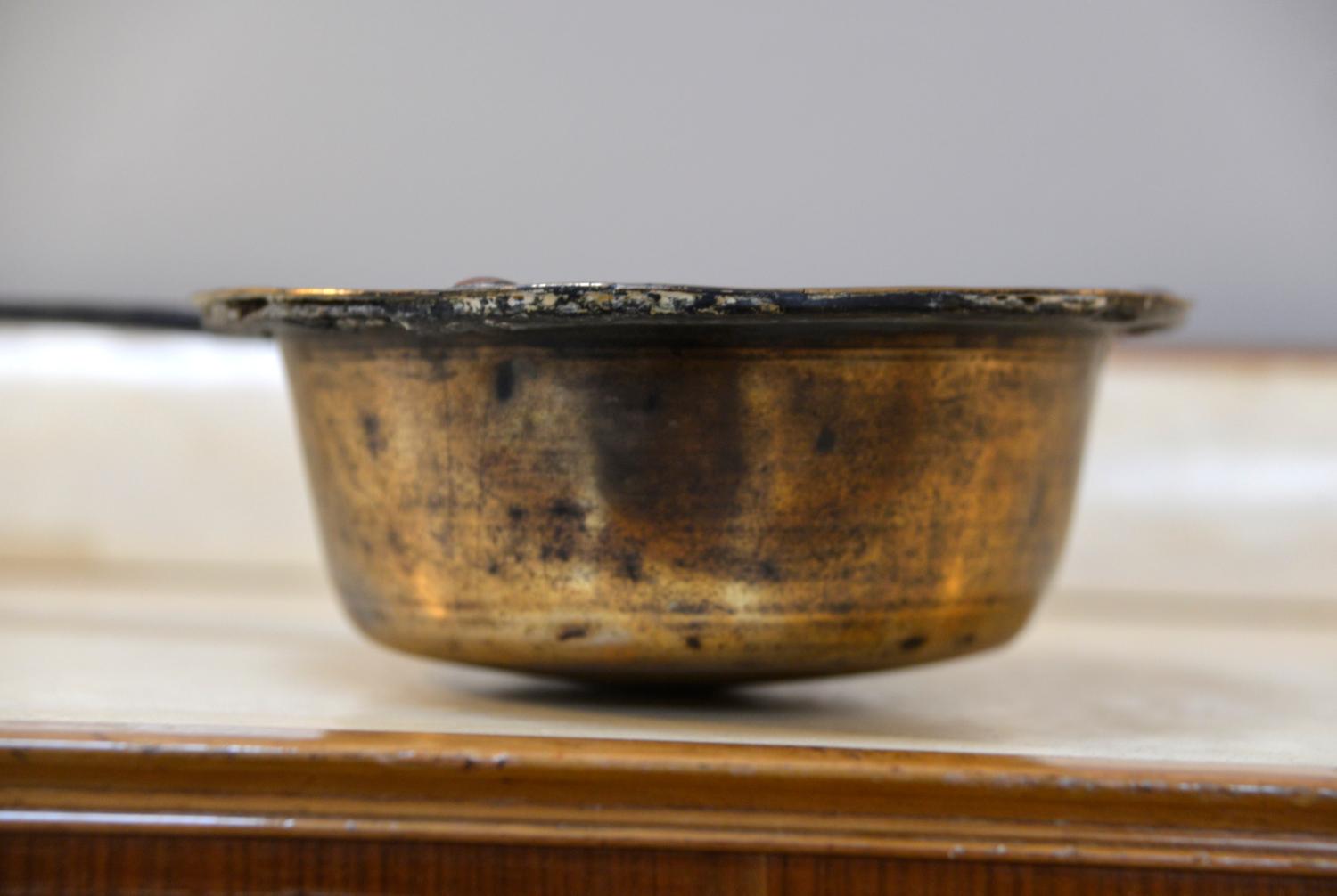 Padella da camino georgiana in ottone, rame e ghisa, inglese C1810 in vendita 4