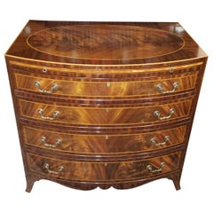 Georgian Flame Mahogany Bachelor's Chest