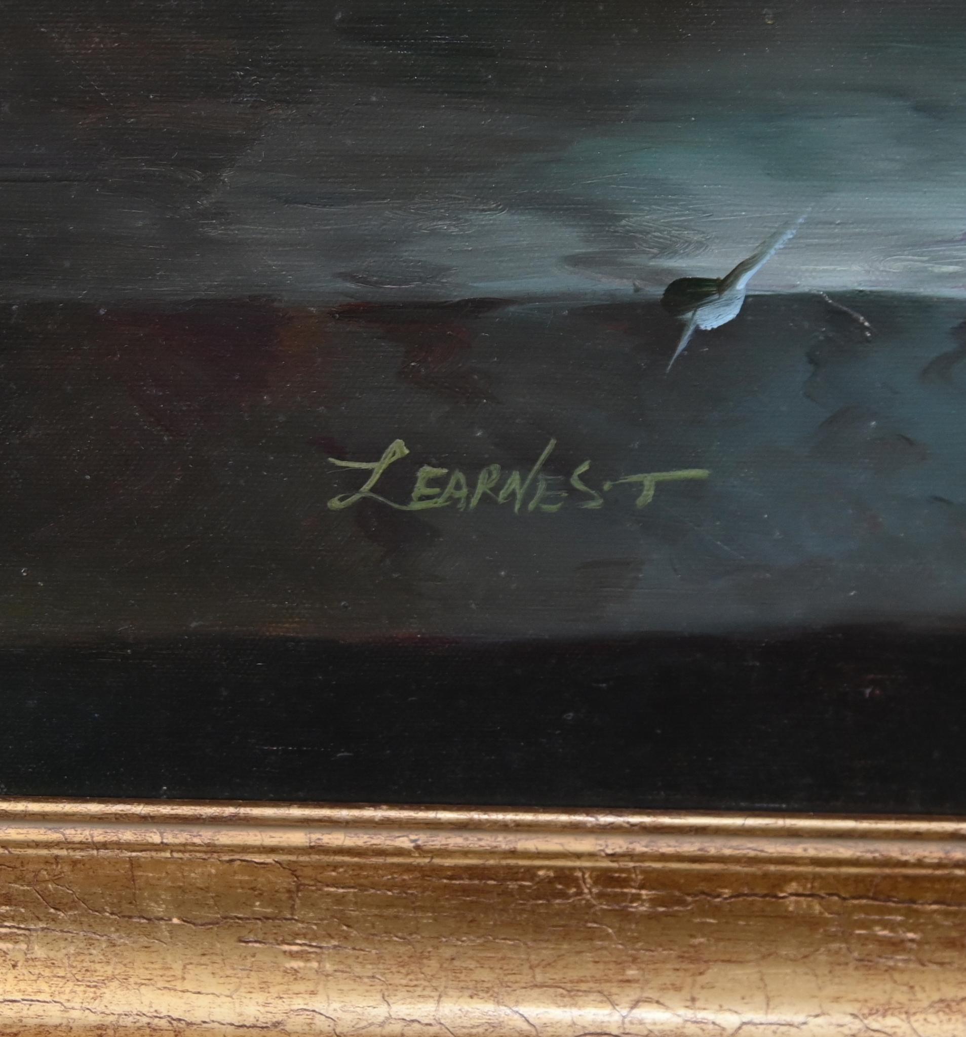 Georgisches Blumenstillleben Ölgemälde Signiert L.Ernest im Angebot 7