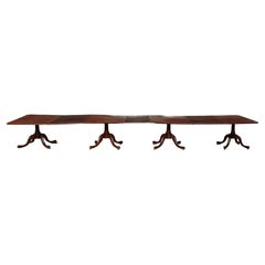 Georgian Four Pedestal Dining Table