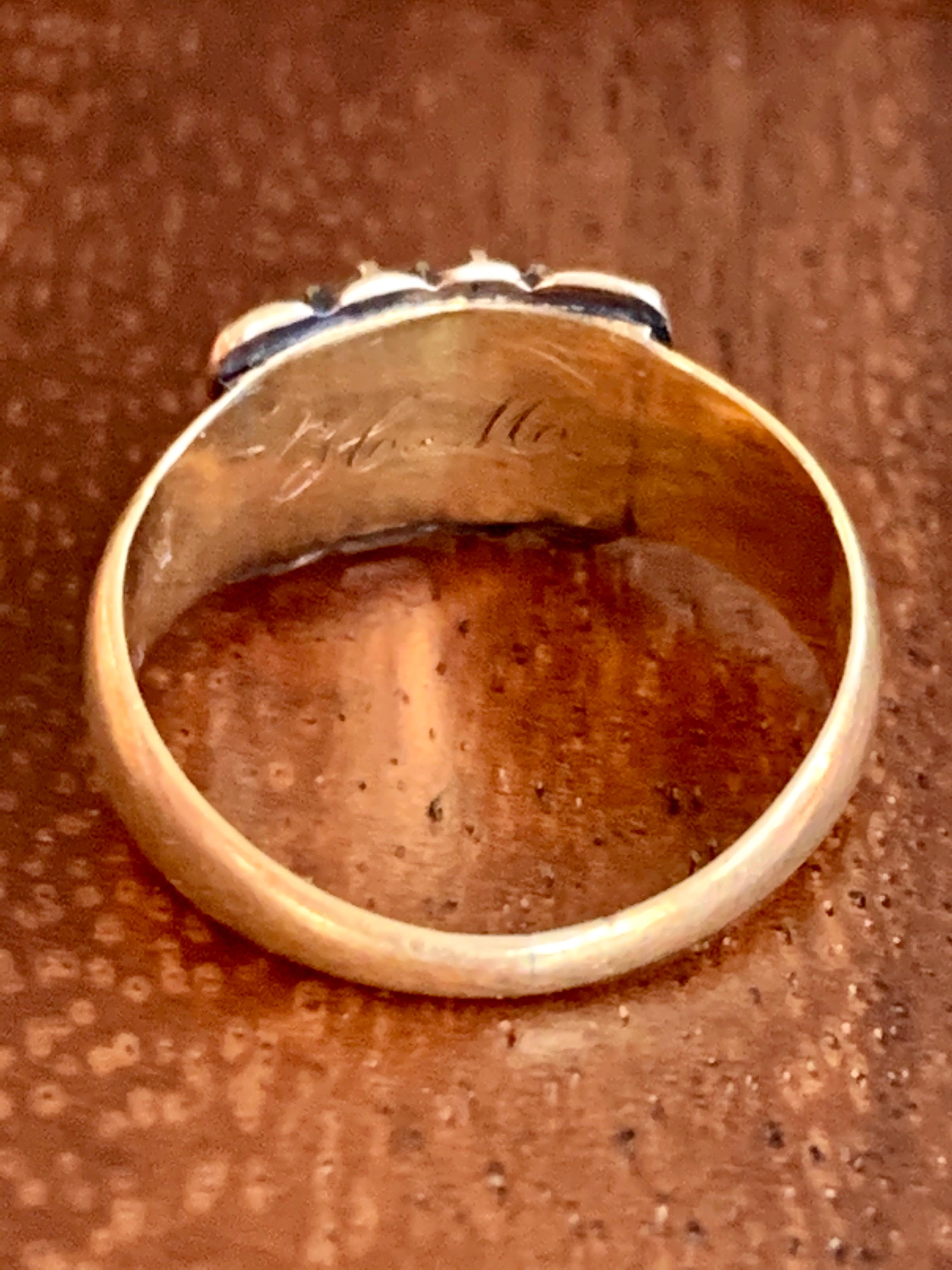 georgian garnet ring