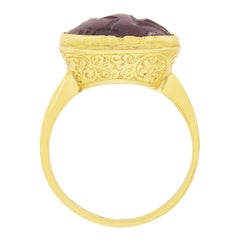 Georgian Garnet Seal Ring, c.1800s