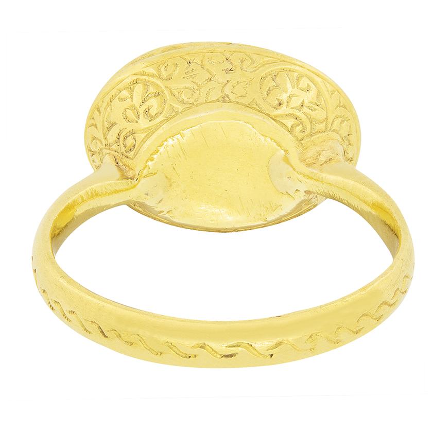 Georgian Garnet Seal Ring, c.1800s In Good Condition For Sale In London, GB