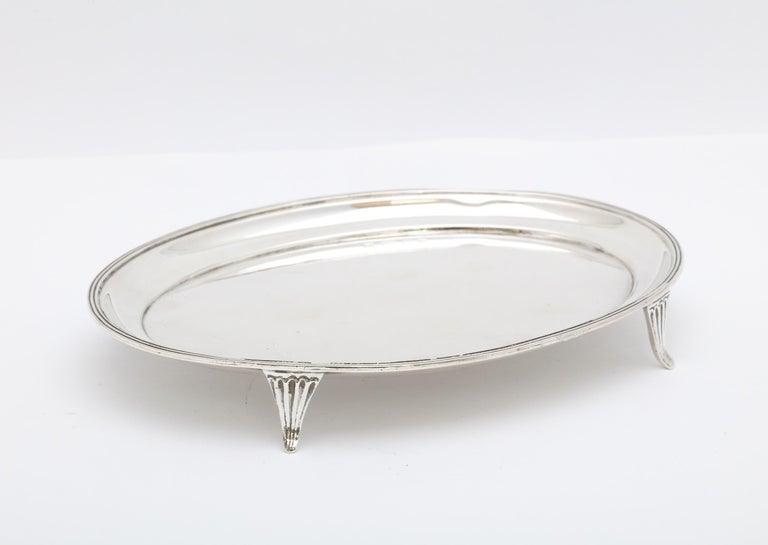English Georgian 'George II', Style Sterling Silver Salver/Platter For Sale