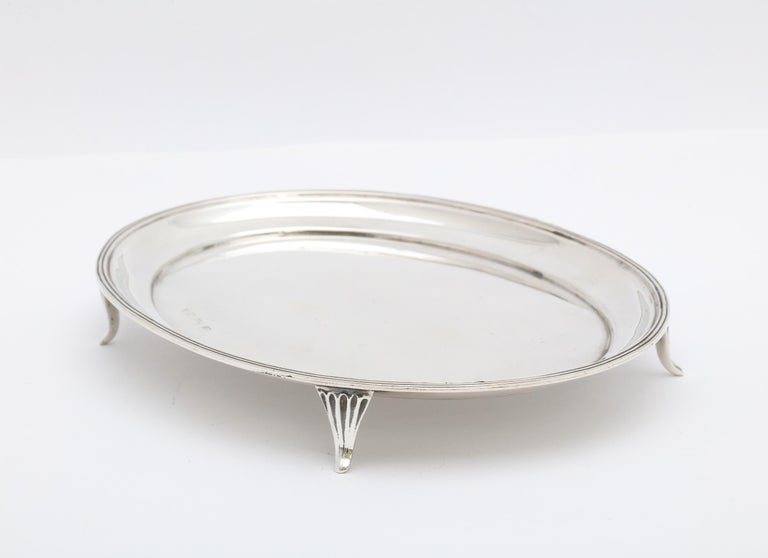 Georgian 'George II', Style Sterling Silver Salver/Platter For Sale 1