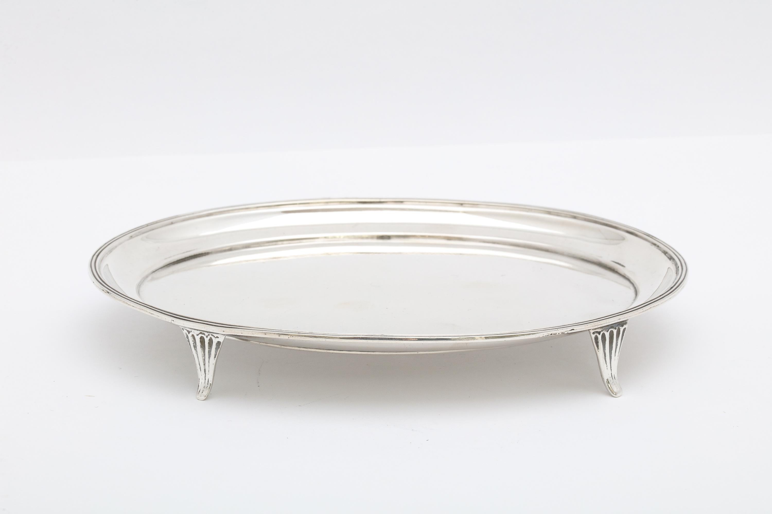 Georgian 'George II', Style Sterling Silver Salver/Platter For Sale 2