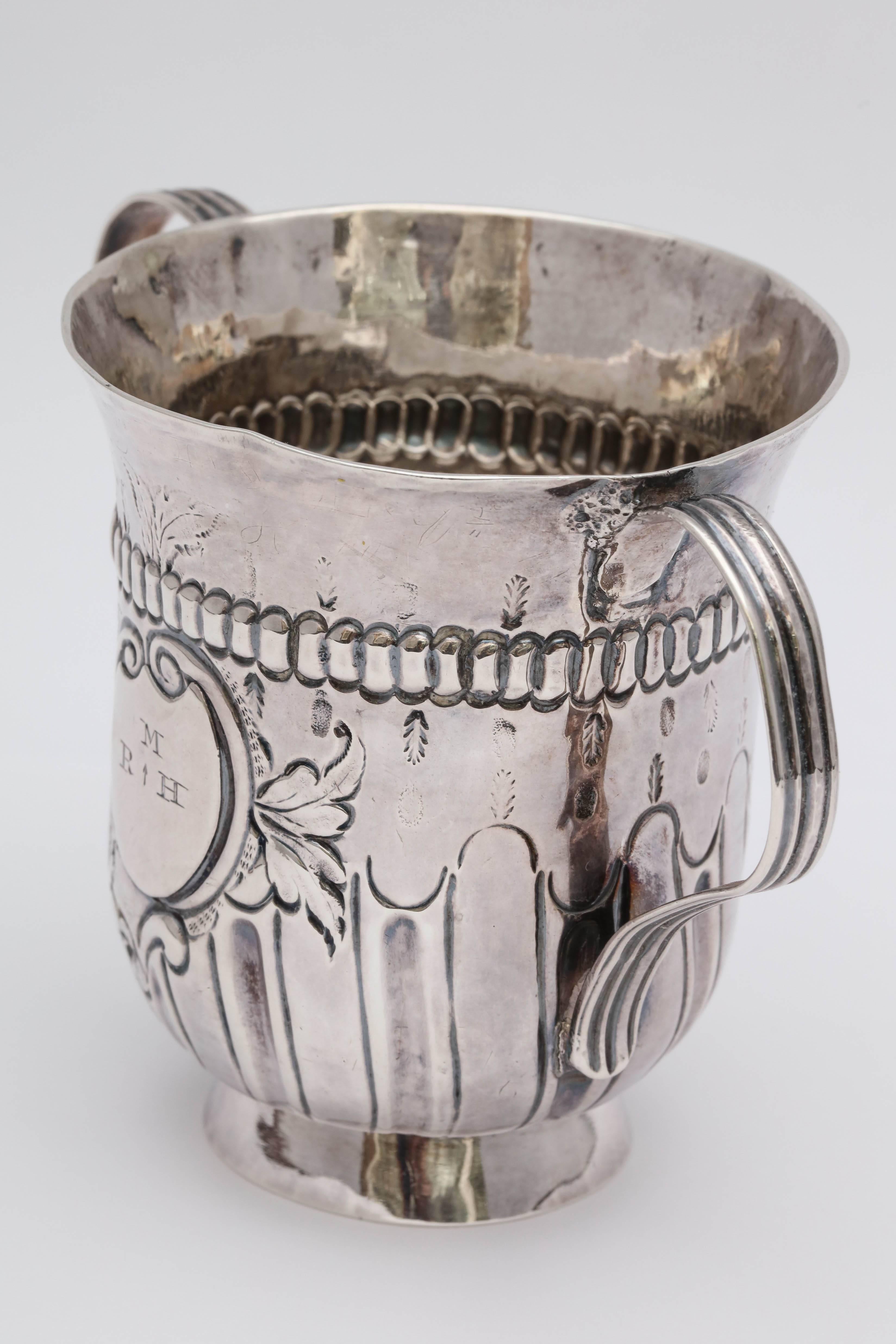 Georgian 'George III - 1768' Sterling Silver Two-Handled Pedestal Based Cup 4