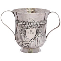 Georgian 'George III - 1768' Sterling Silver Two-Handled Pedestal Based Cup