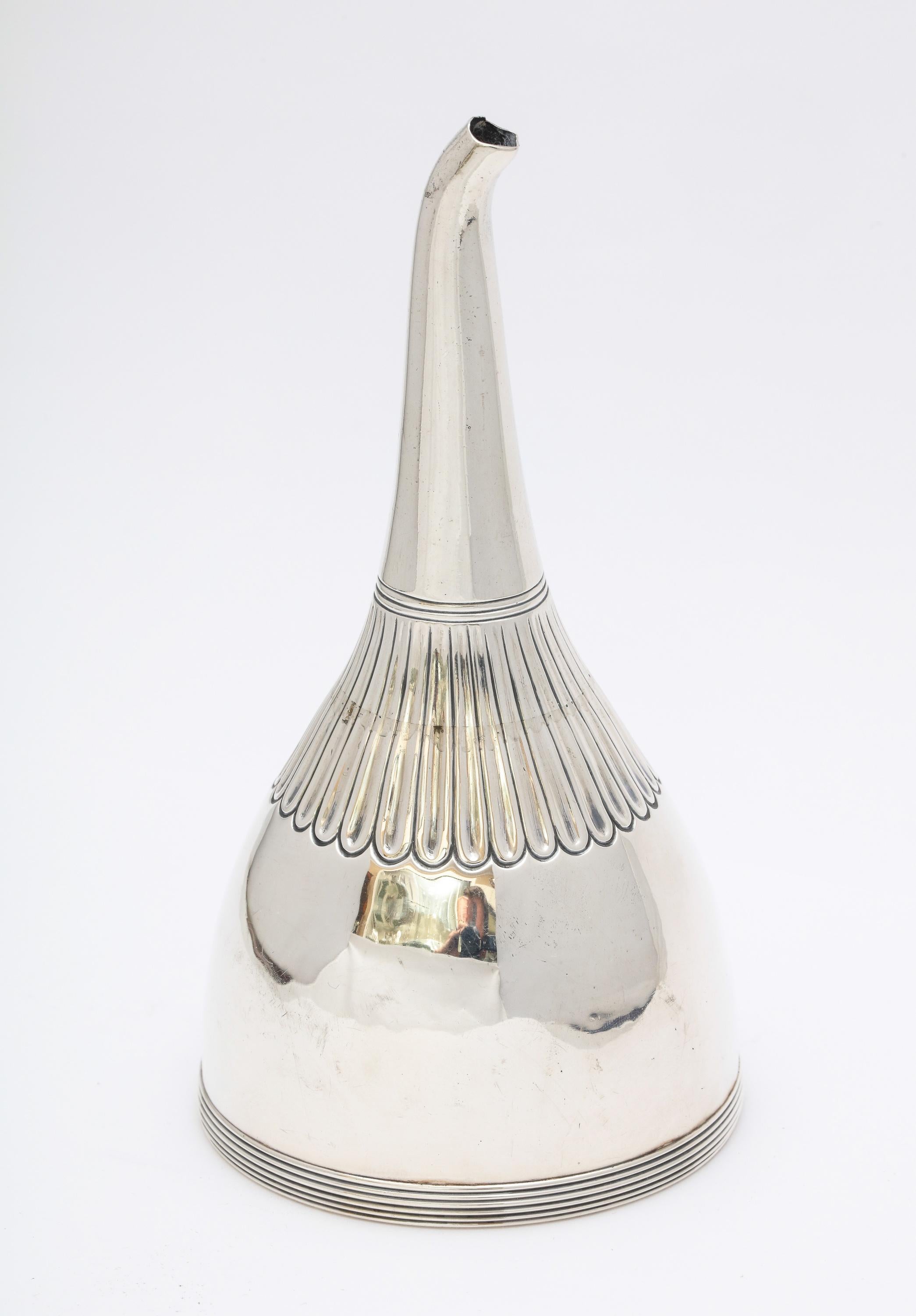 Georgian ‘George III -1779’ Sterling Silver Wine Funnel by Crispin Fuller 2