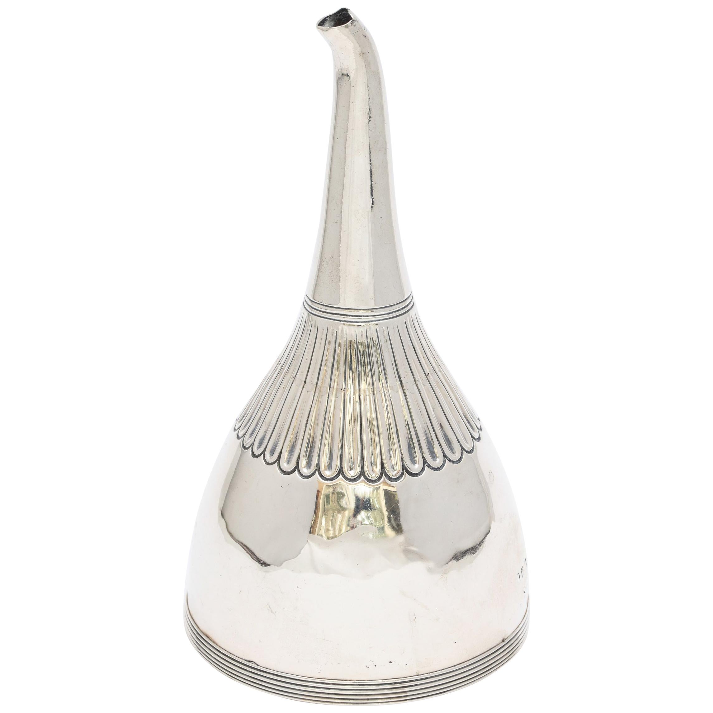 Georgian ‘George III -1779’ Sterling Silver Wine Funnel by Crispin Fuller