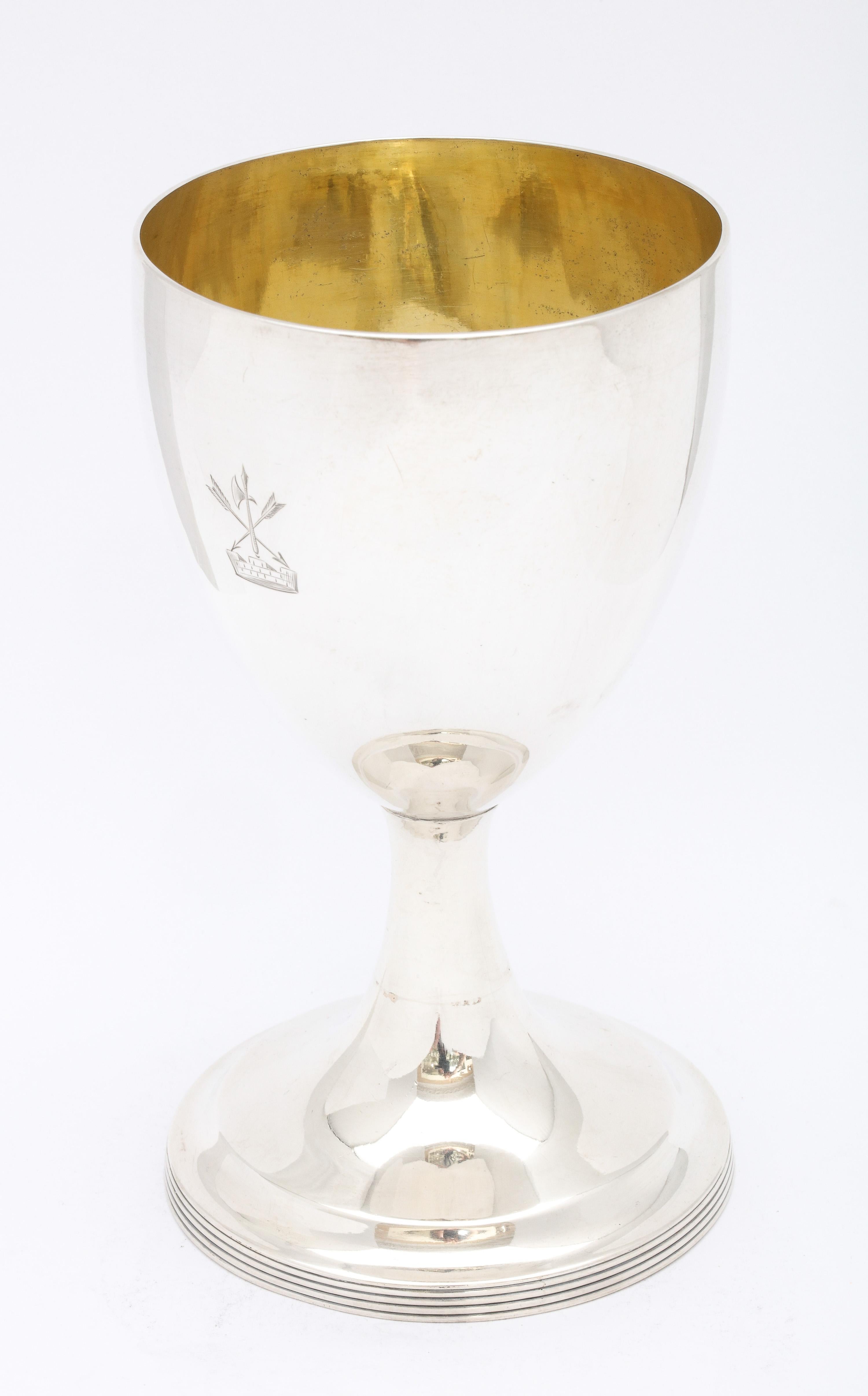 Georgian 'George III' Irish Sterling Silver Goblet 1