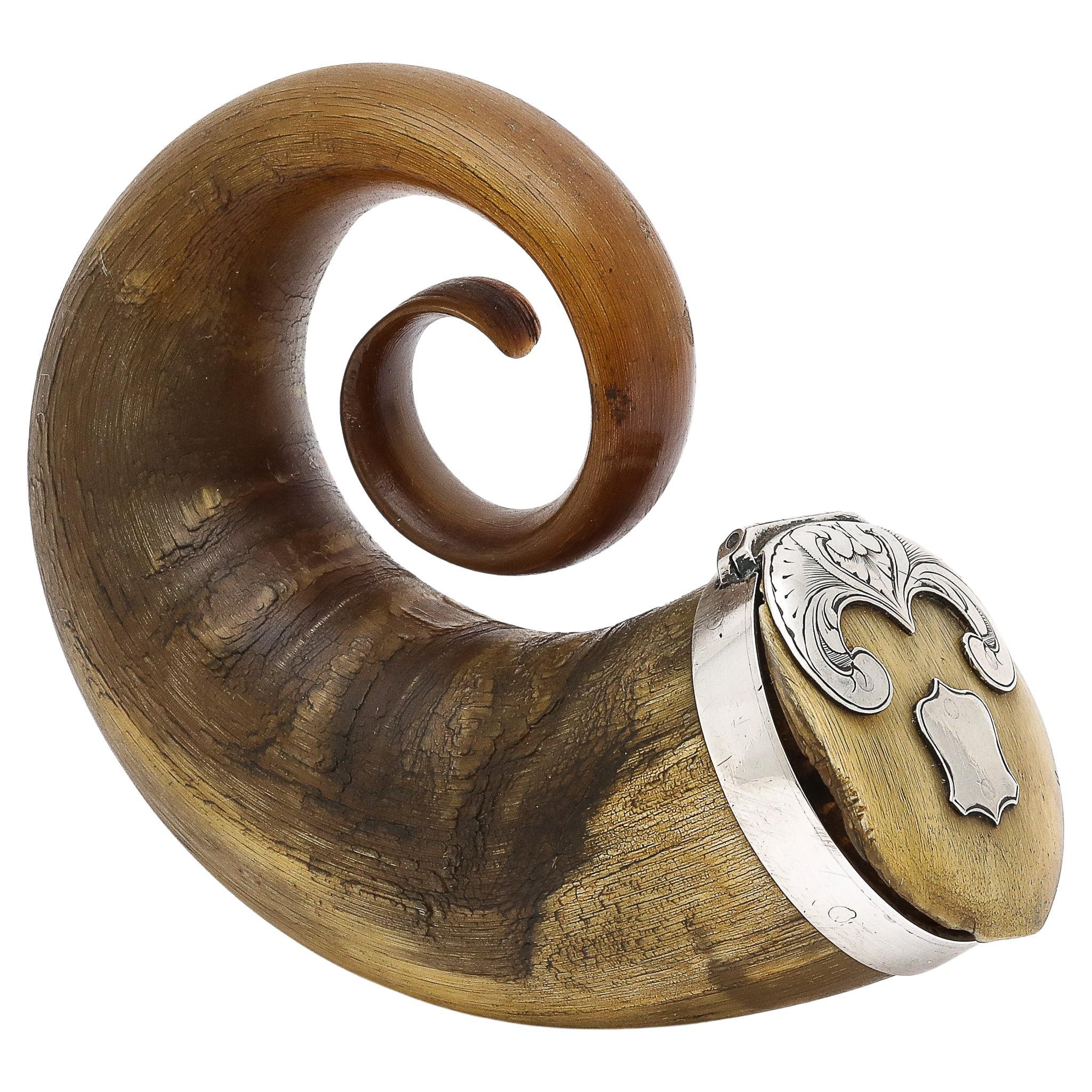 Georgian (George III) Period Sterling Silver Scottish Snuff Mull