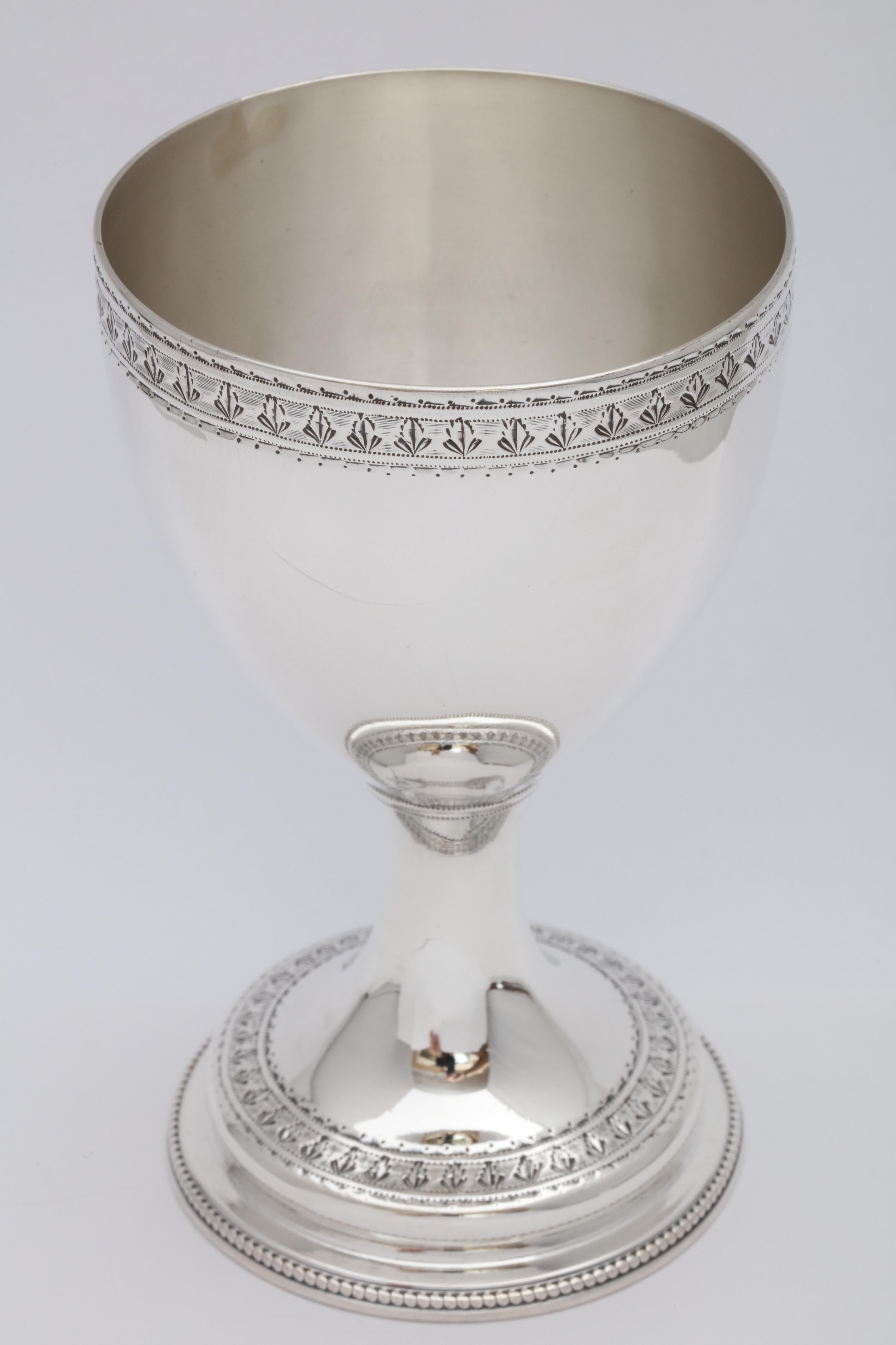 English Georgian 'George III' Sterling Silver Goblet