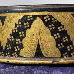 Georgian Gilt Lacquer Papier-Mâché Champagne Wine Bottle Coasters, a Pair.