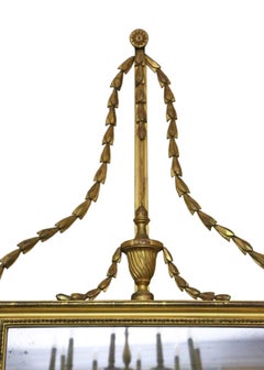 Georgian Gilt Overmantle Wall Mirror
