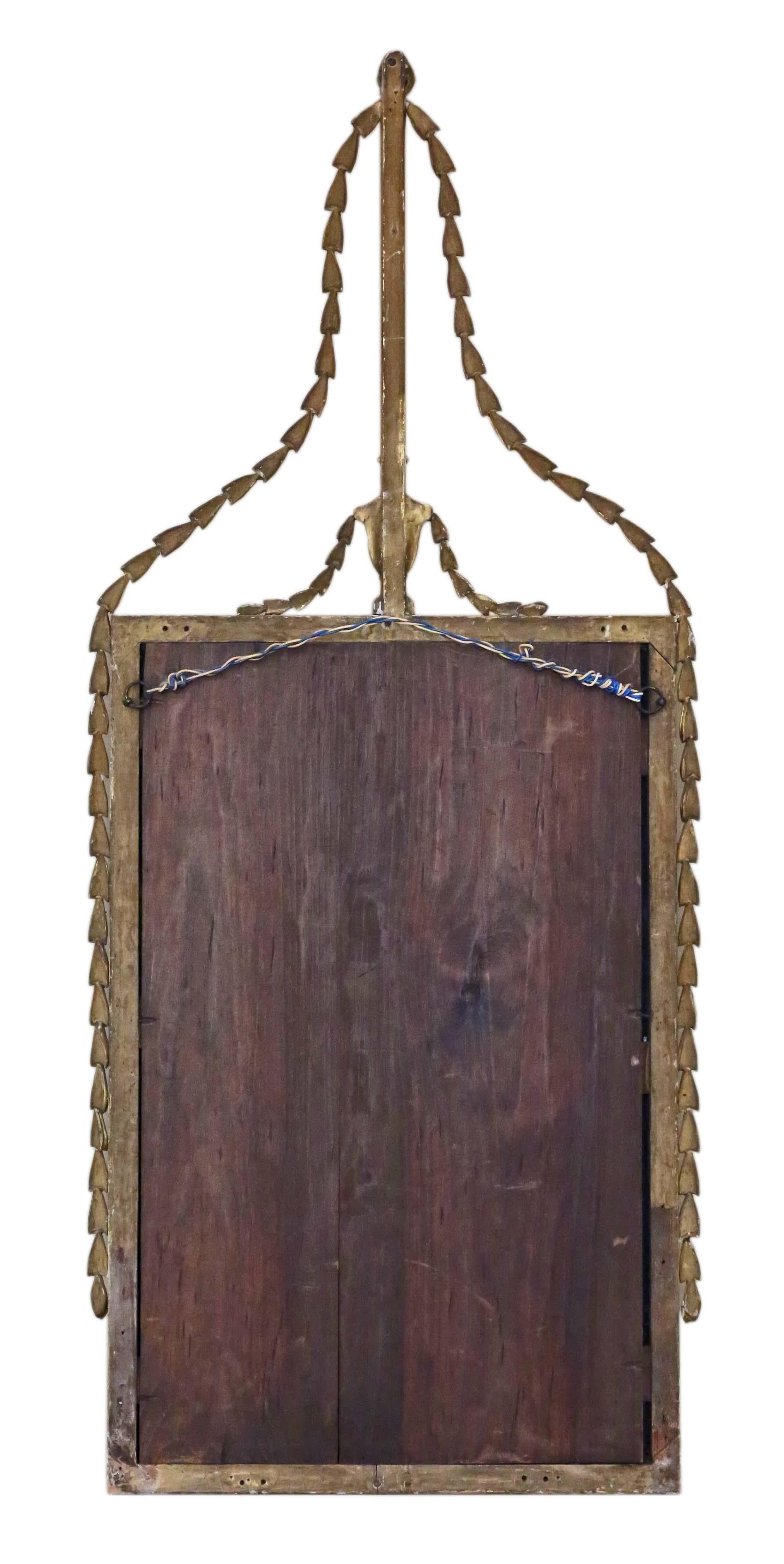 Georgian Gilt Overmantle Wall Mirror 2