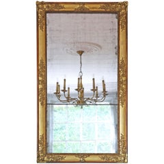 Georgian, Gilt, Overmantle, Wall, Mirror, Large