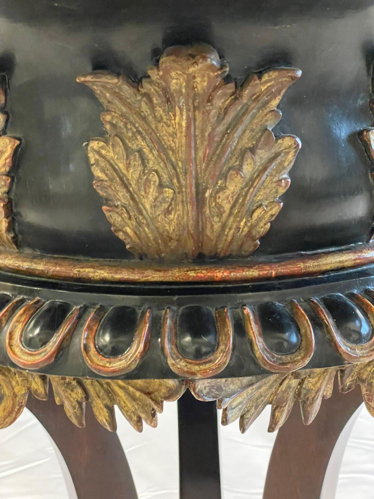 Georgian Gilt Wood Planter, Jardinière, Ebony and Gilt Design For Sale 5