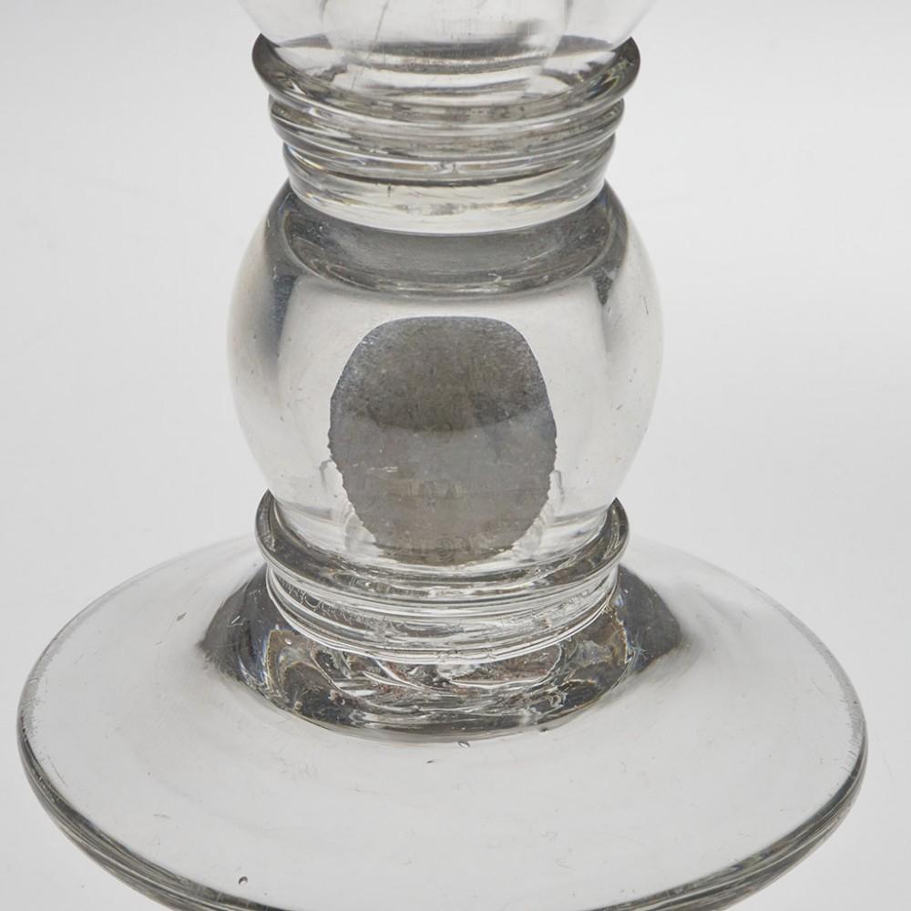 Georgian Glass Coin Goblet c1820 For Sale 3