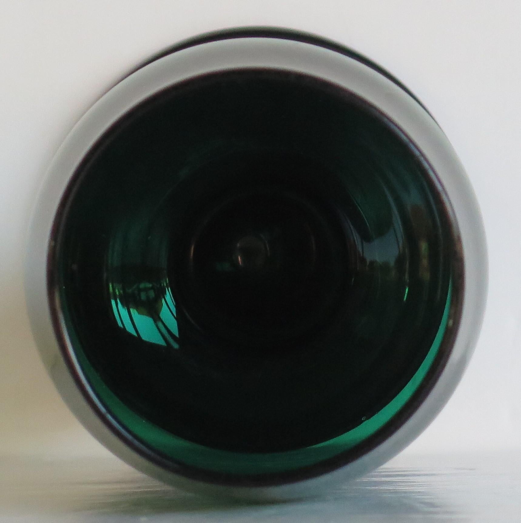 Georgianischer Glasdampfer Bristol Green , englische Regency-Zeit um 1815 im Zustand „Gut“ im Angebot in Lincoln, Lincolnshire