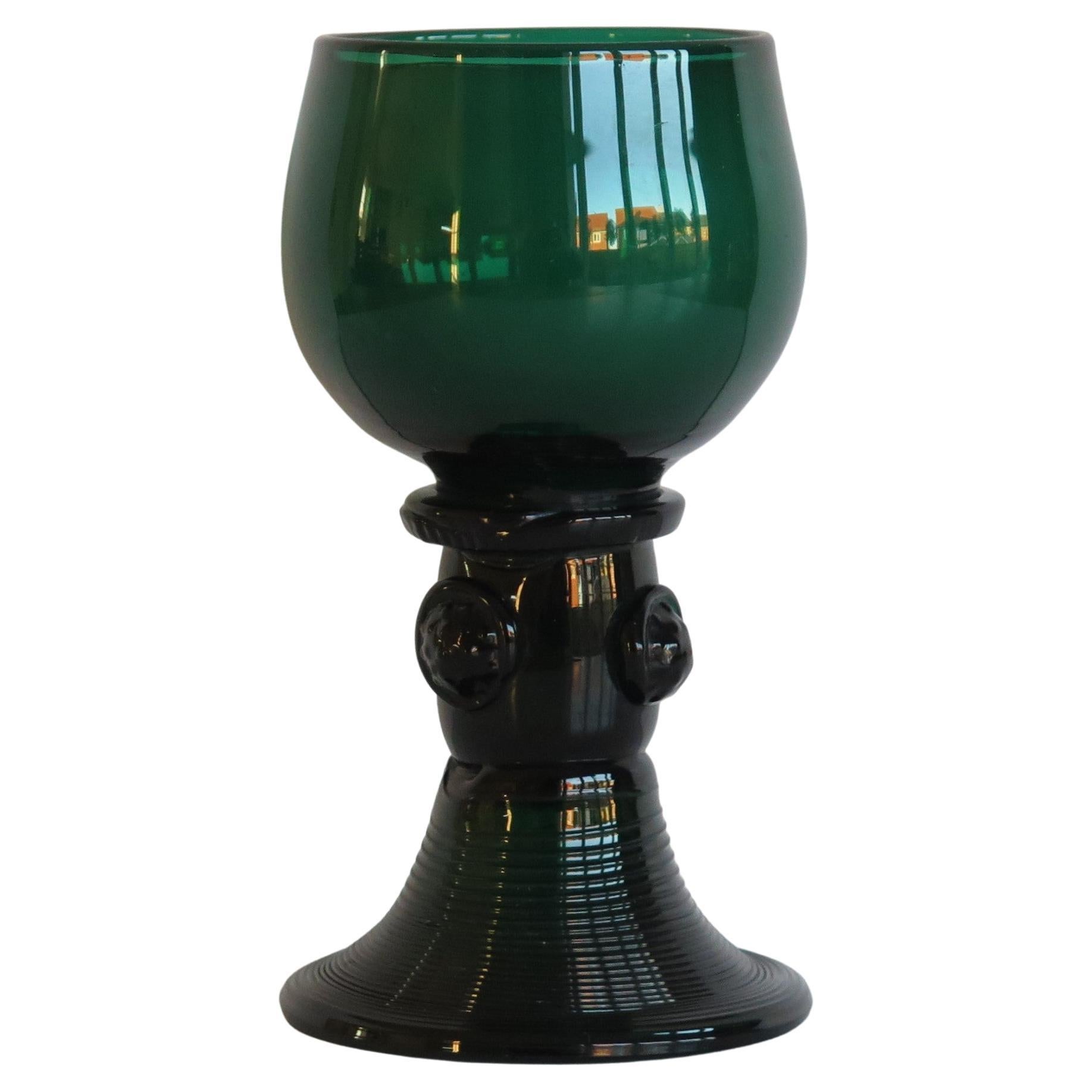 Georgian Glass Roamer Bristol Green , English Regency period circa 1815 For Sale