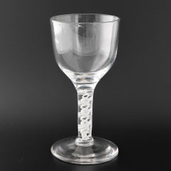 Georgian Goblet with Opaque Twist Stem c1760