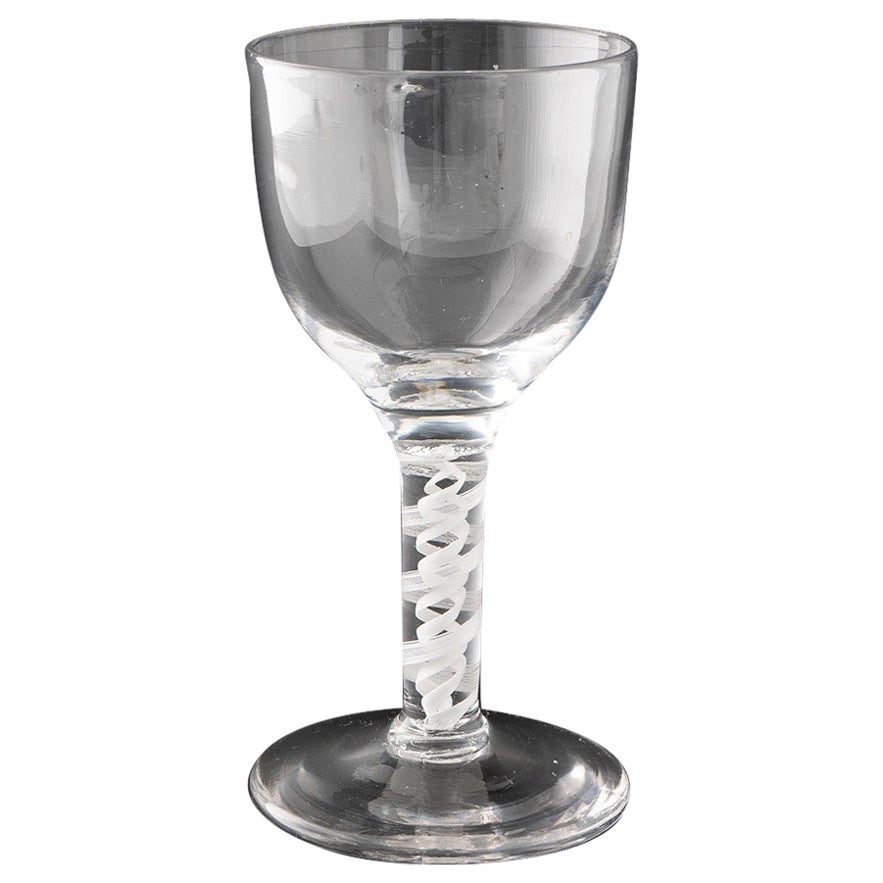Georgian Goblet with Opaque Twist Stem c1760